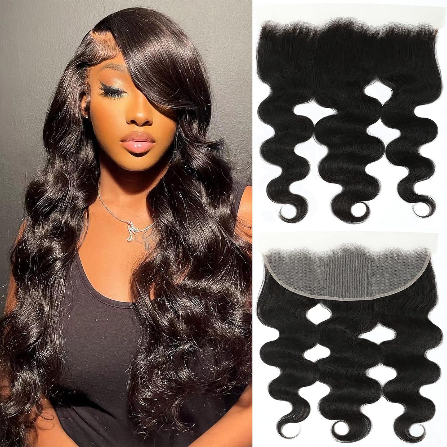 13×4 Body Wave Hd Lace Frontal Pre-Plucked 180% density Full Lace Wig